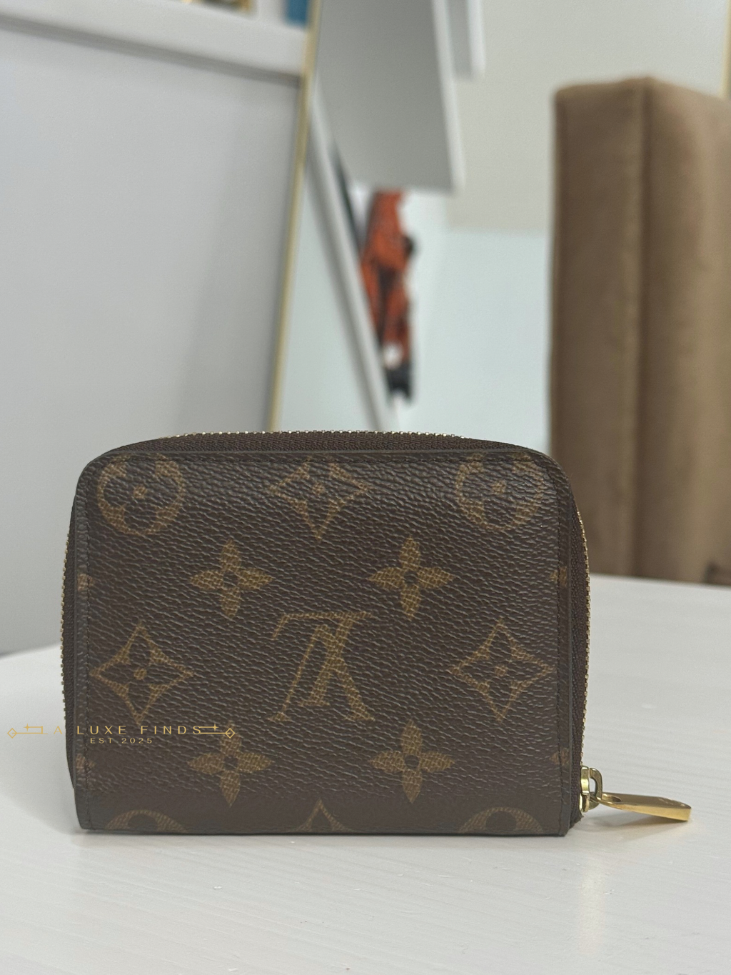 LOUIS VUITTON Monogram Zippy Compact Wallet