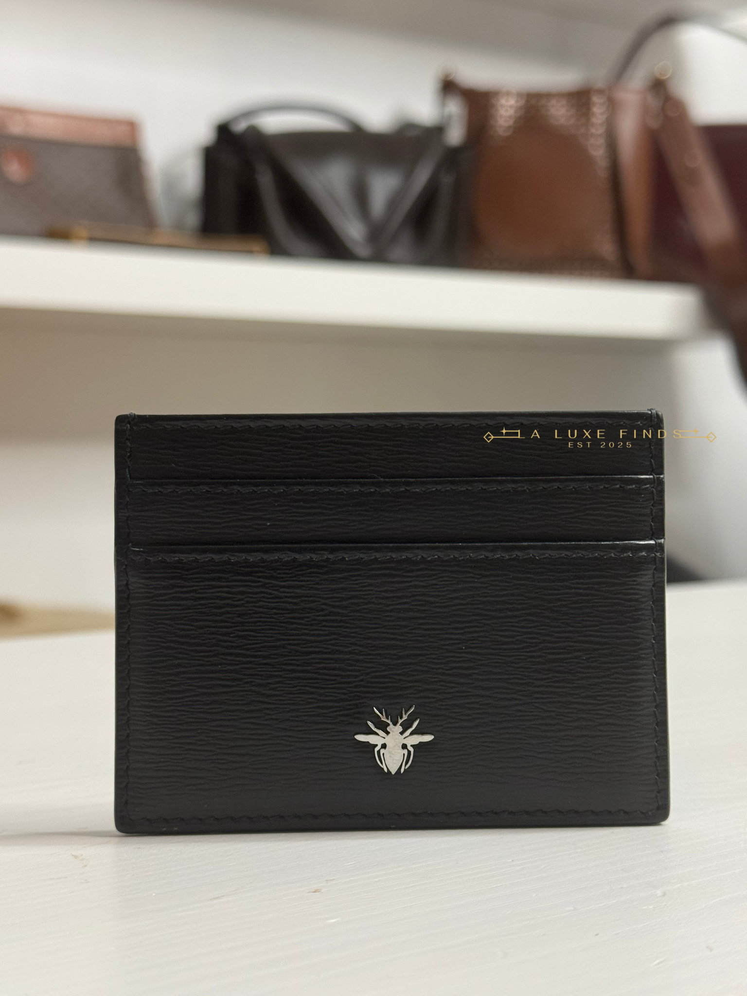 DIOR Homme Bee Card Holder