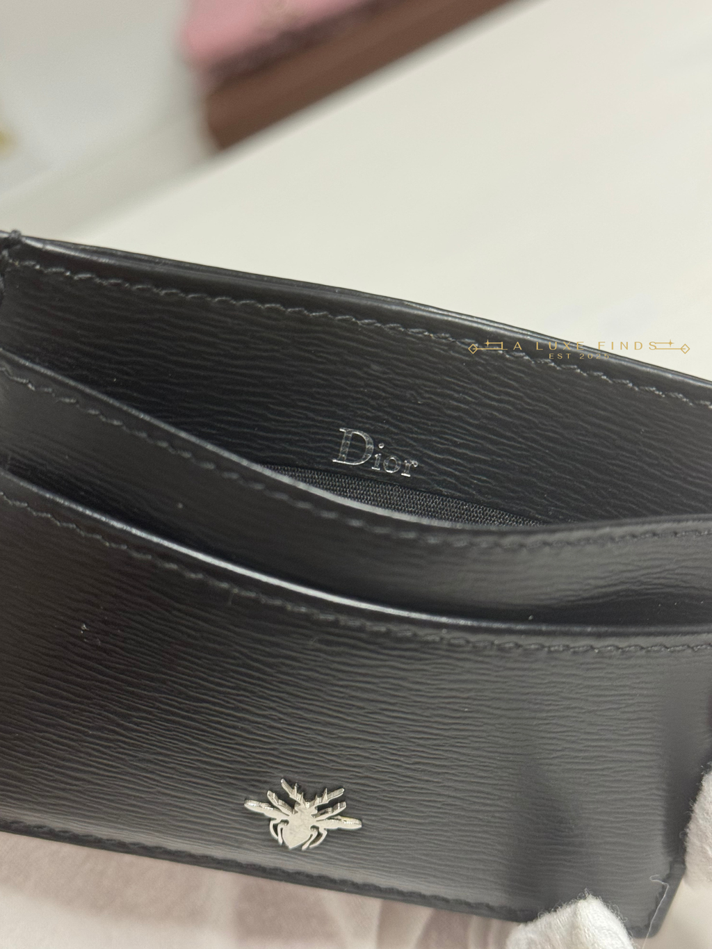 DIOR Homme Bee Card Holder