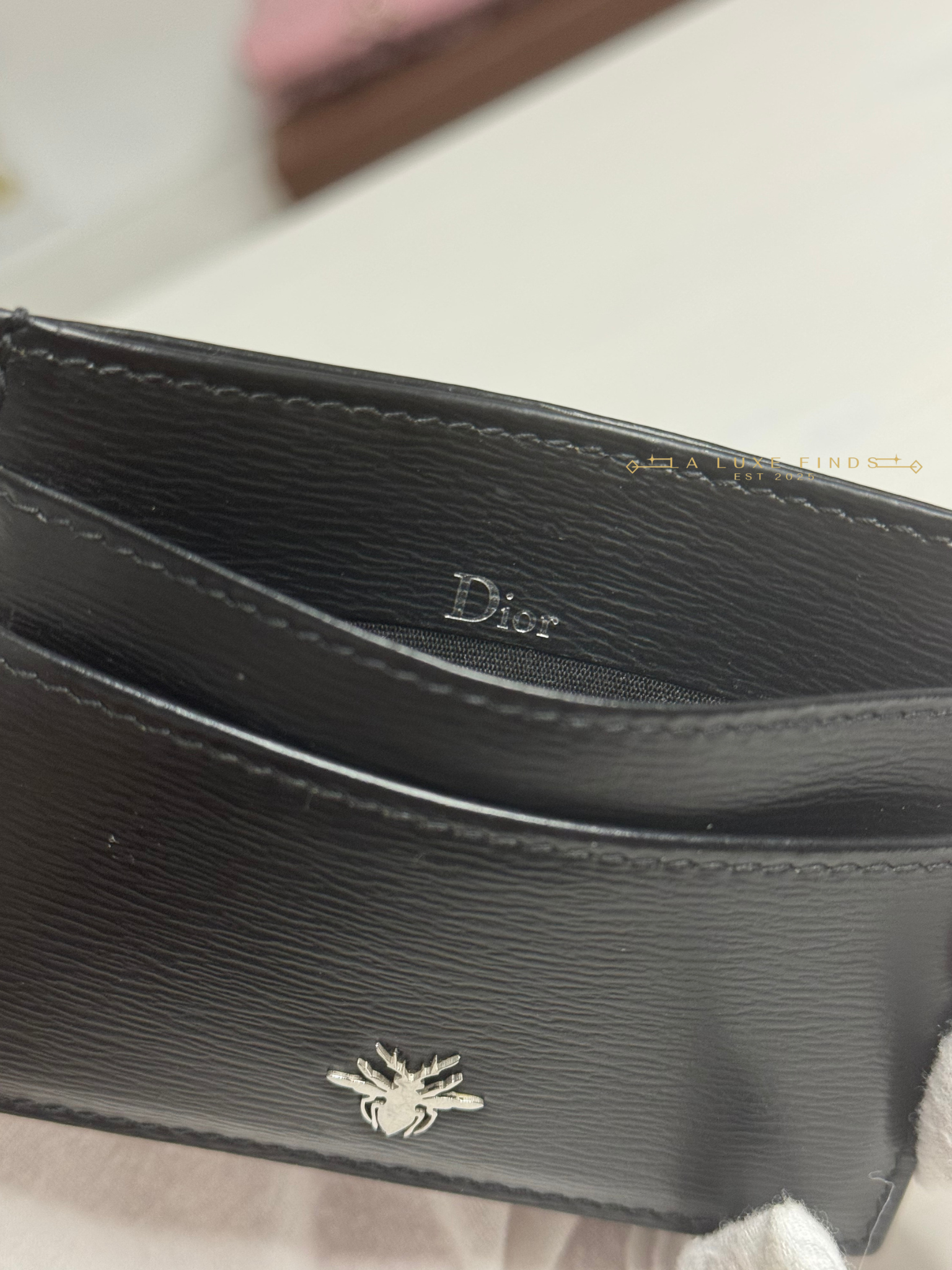 DIOR Homme Bee Card Holder
