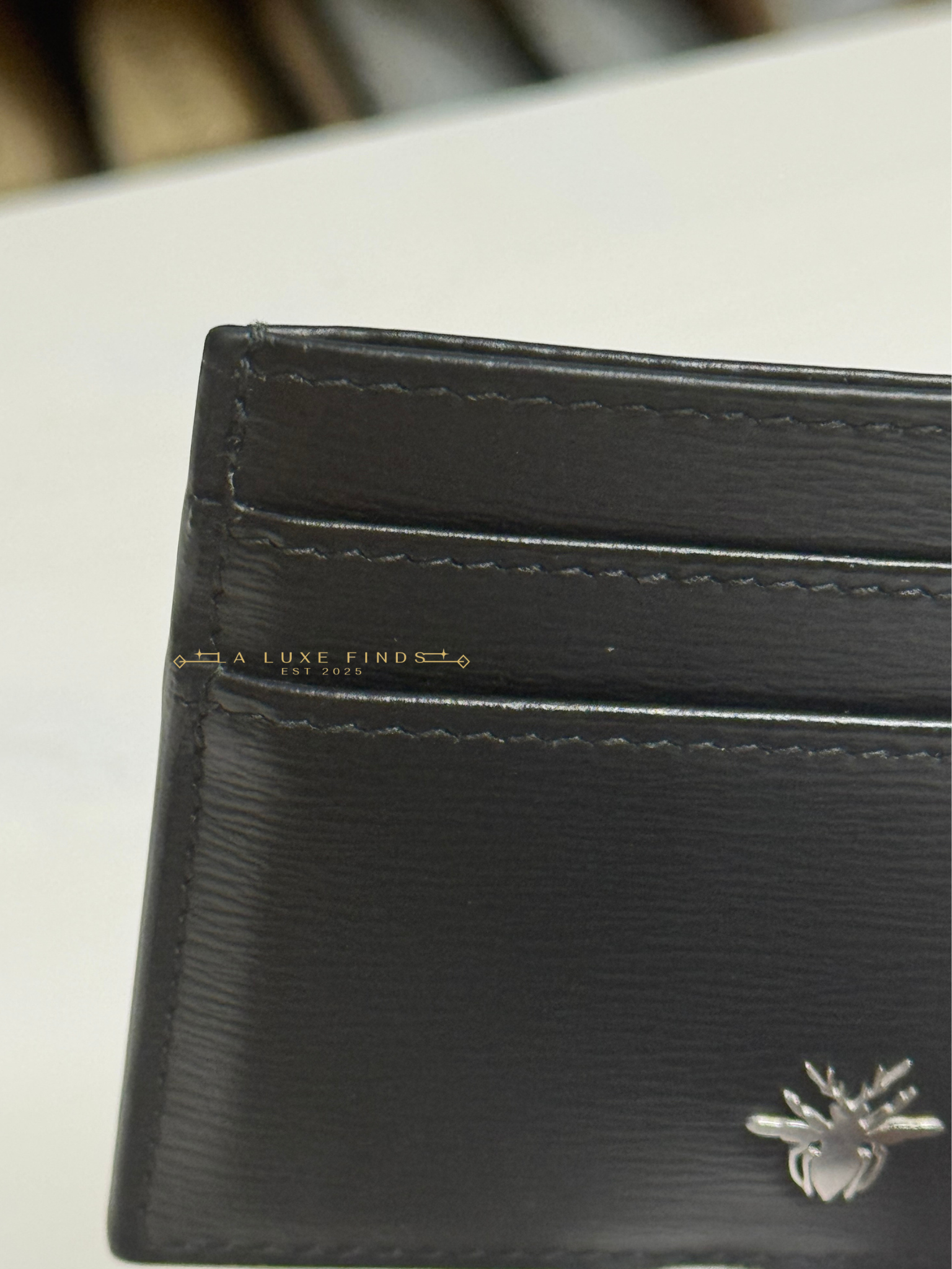 DIOR Homme Bee Card Holder