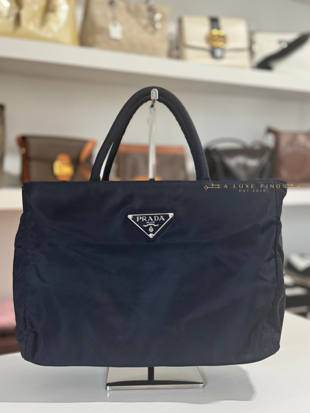 PRADA Tessuto City Zip Top Handle