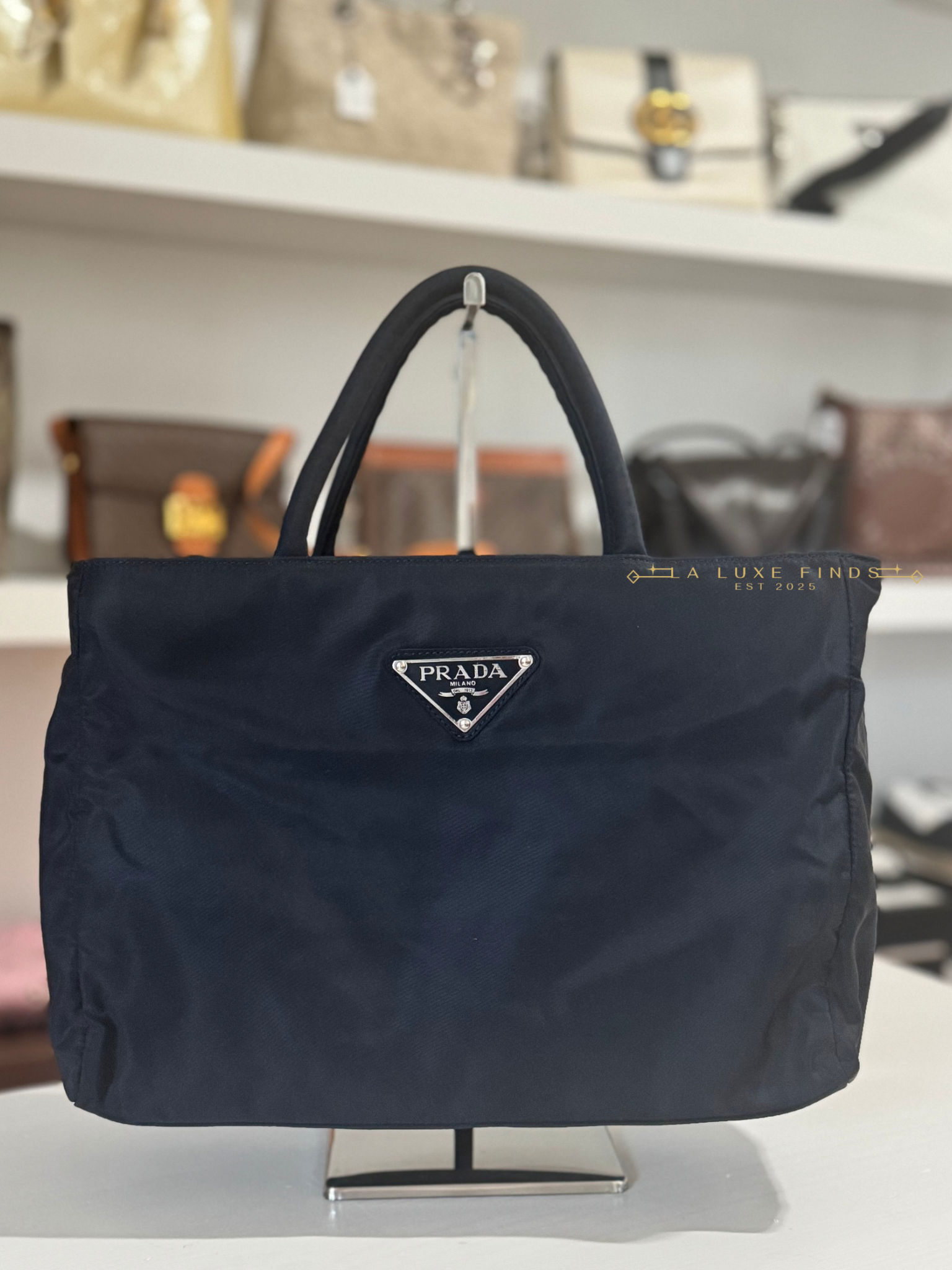 PRADA Tessuto City Zip Top Handle