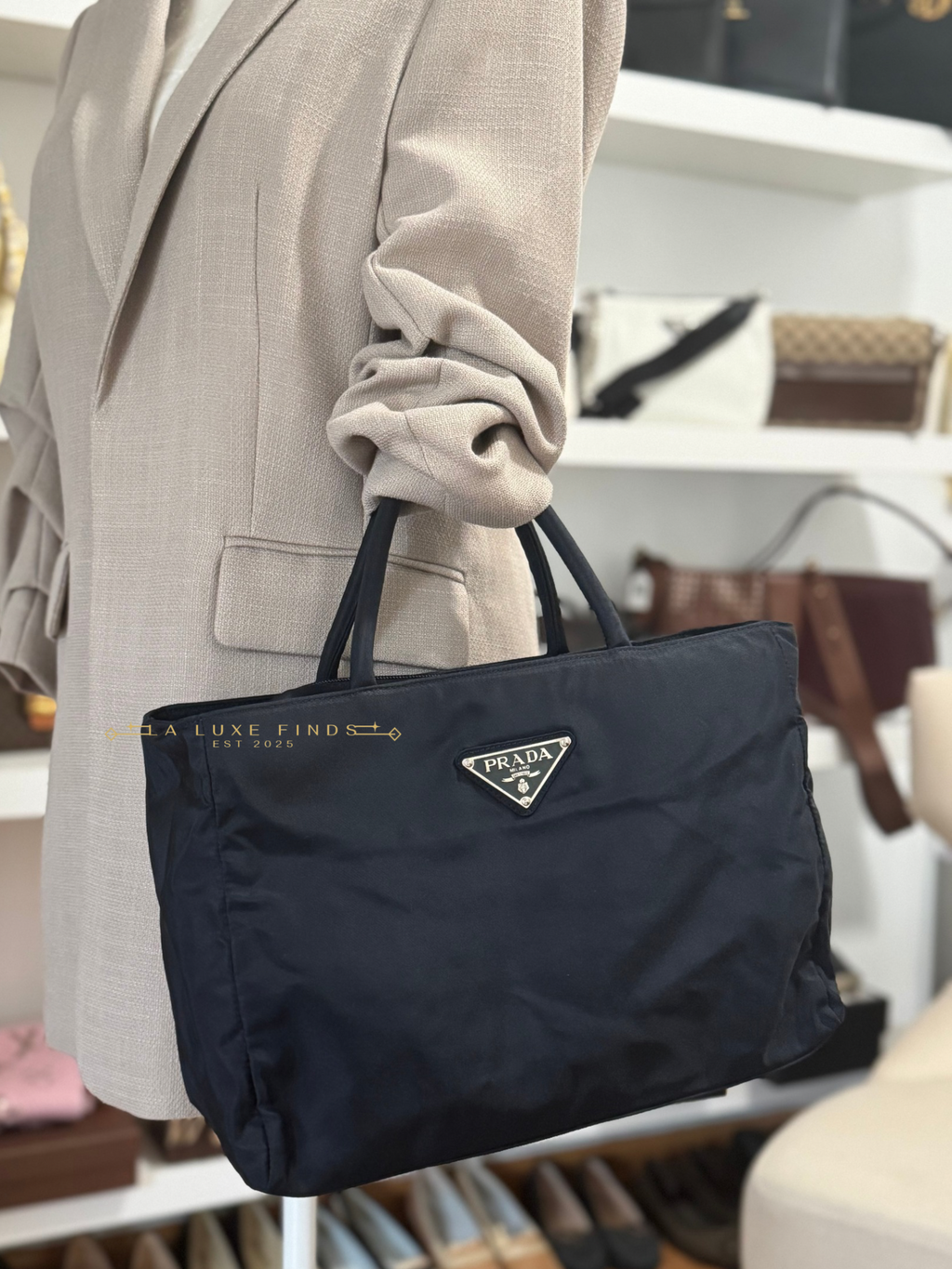 PRADA Tessuto City Zip Top Handle