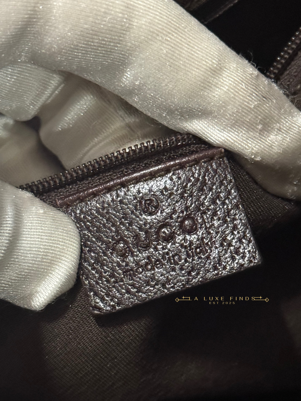 GUCCI Princy Ribbon Sherry Line Tote