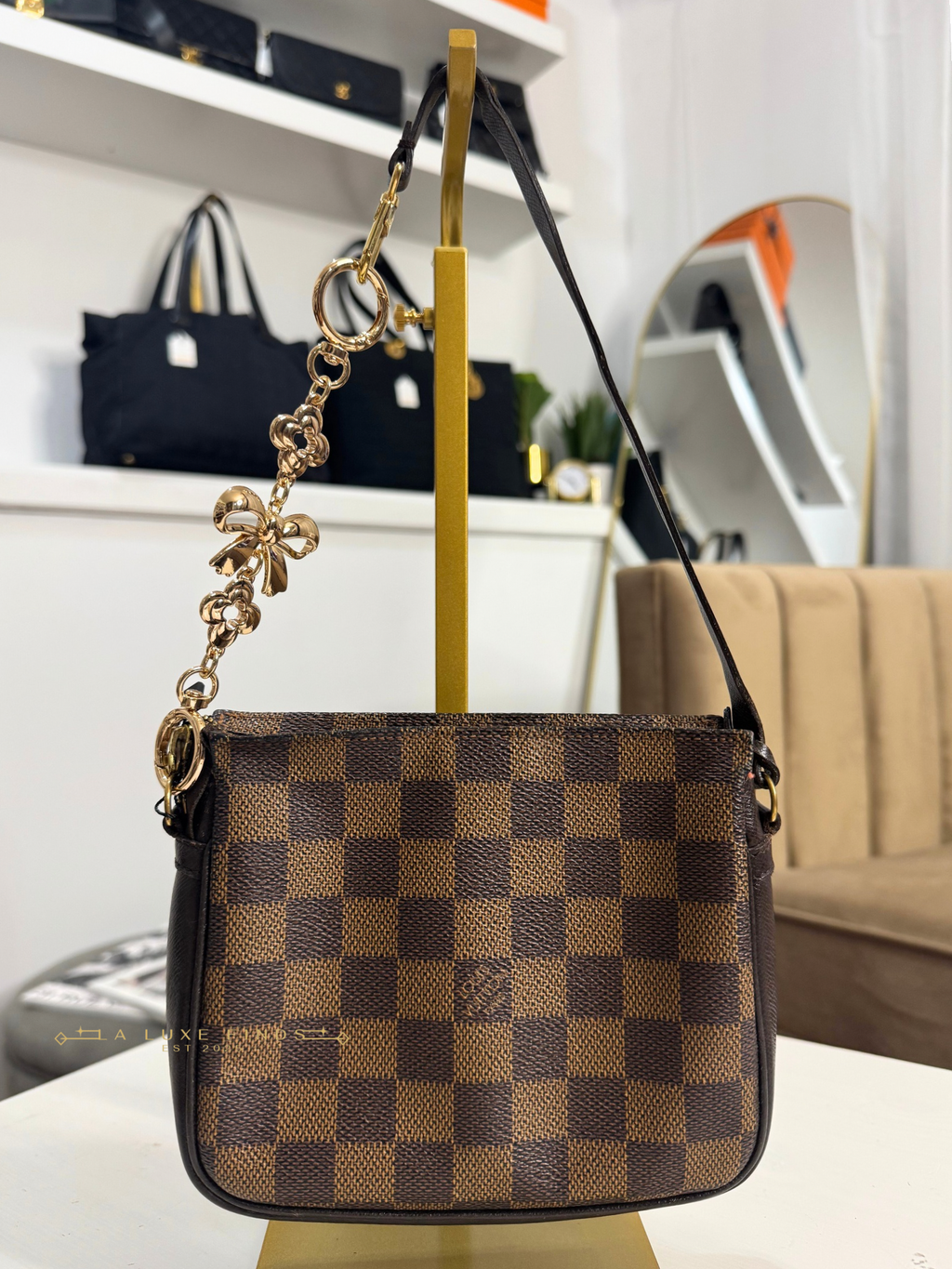 LOUIS VUITTON Damier Ebene Trousse