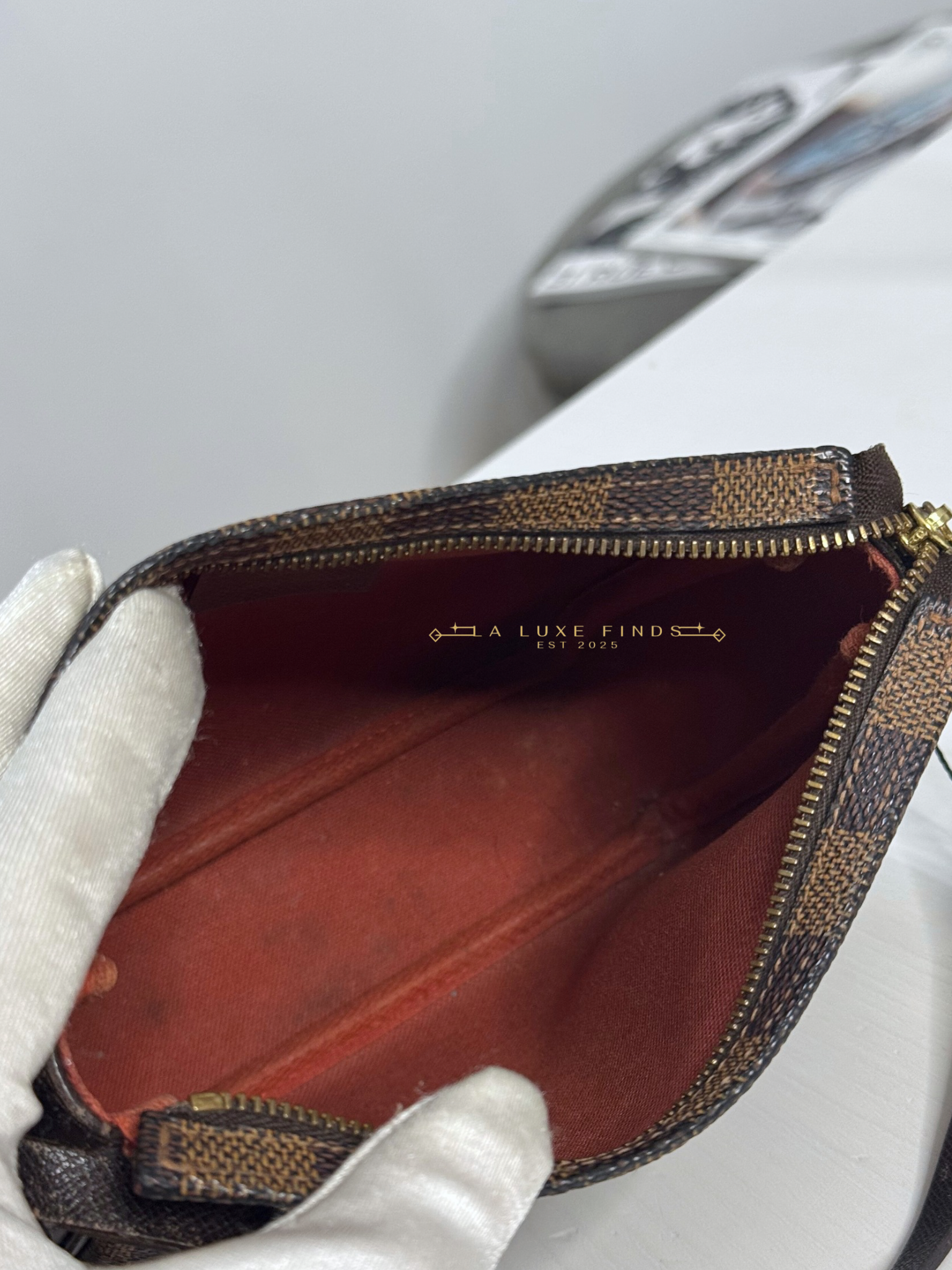 LOUIS VUITTON Damier Ebene Trousse