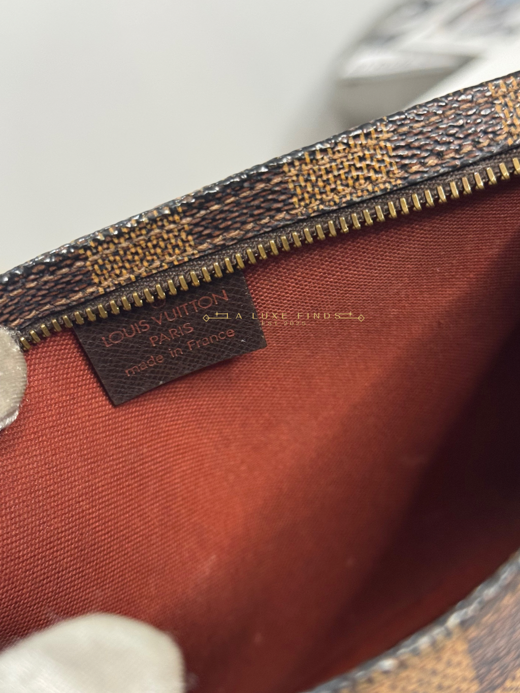 LOUIS VUITTON Damier Ebene Trousse