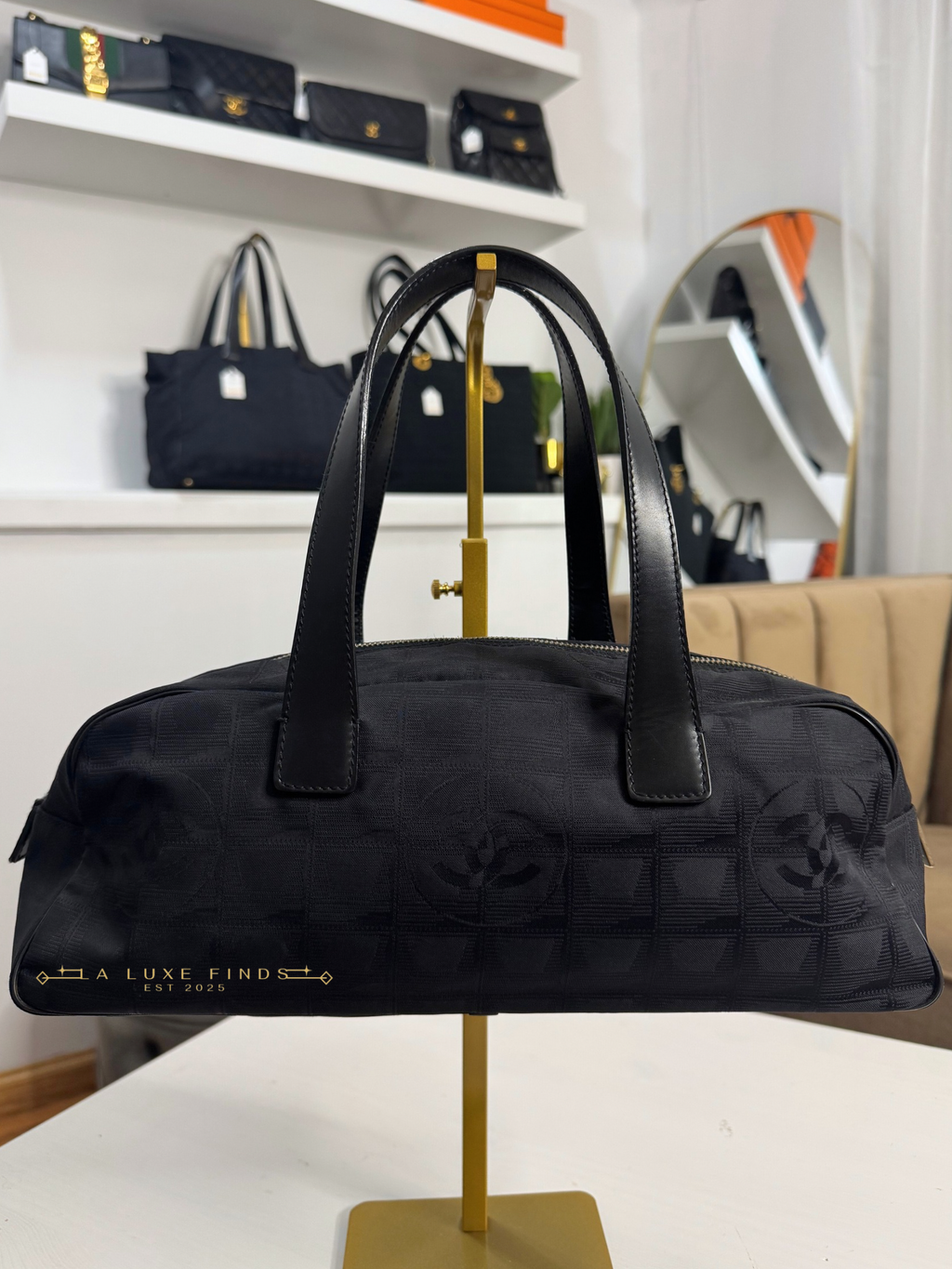 CHANEL Travel Line Boston Bag