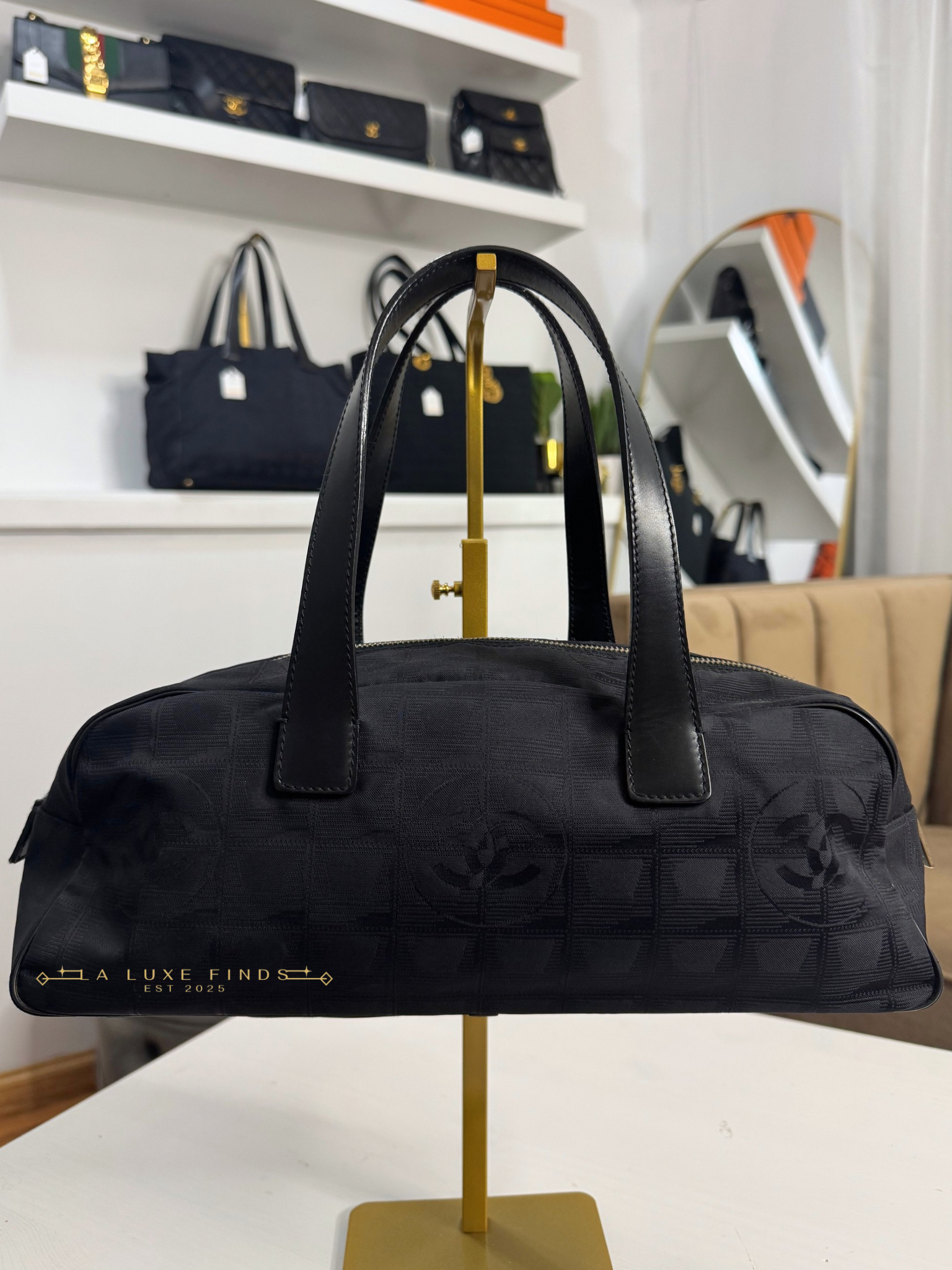 CHANEL Travel Line Boston Bag