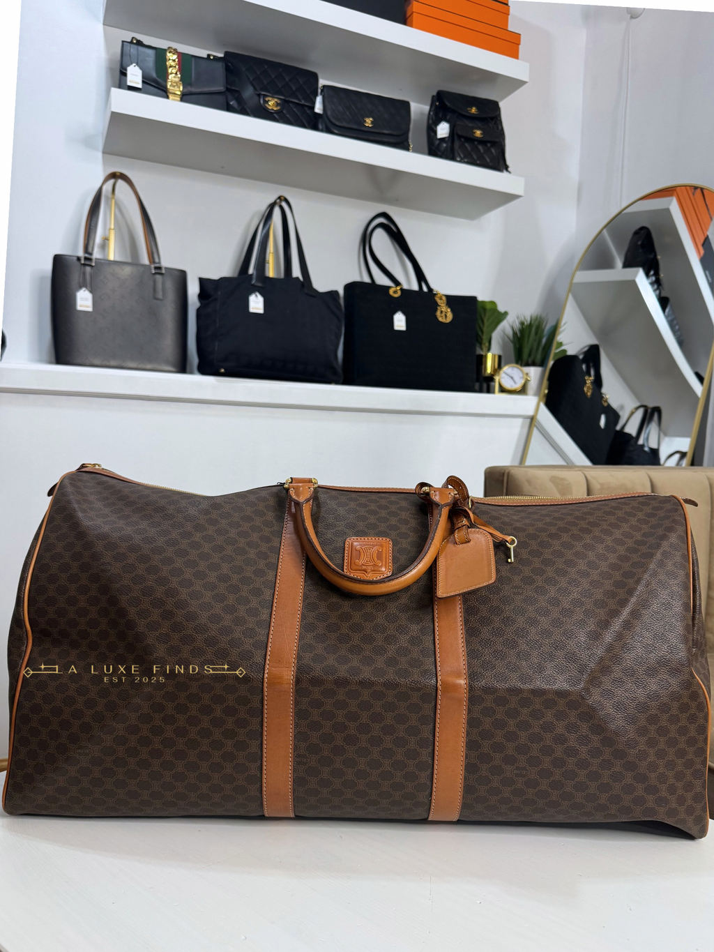 CELINE Macadam Boston Bag 60