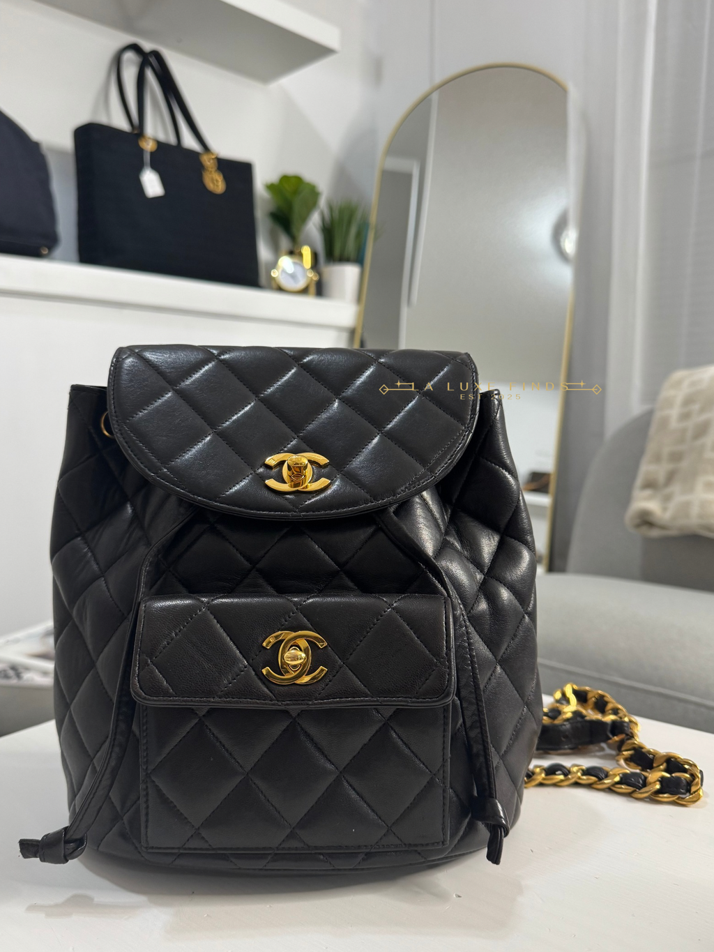CHANEL Lambskin Duma Backpack