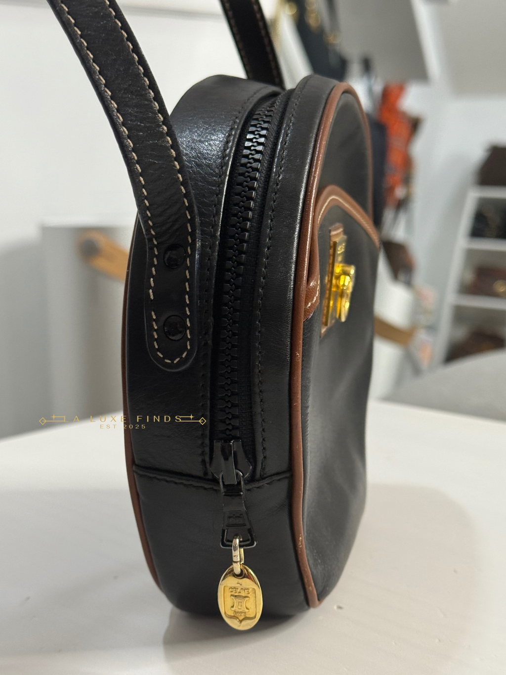 CELINE Half Moon Crossbody Bag