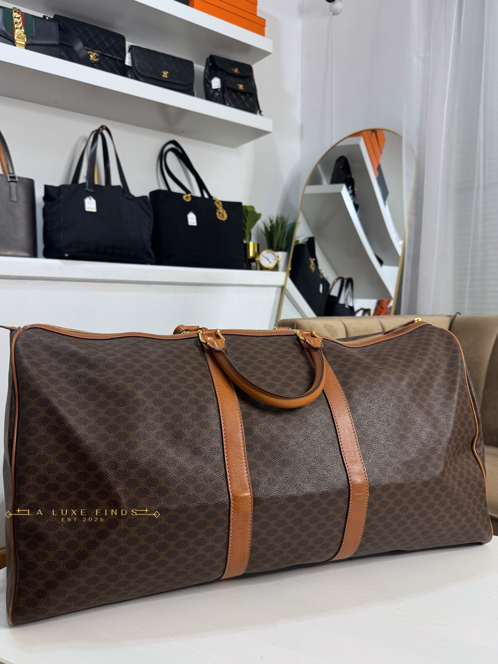 CELINE Macadam Boston Bag 60