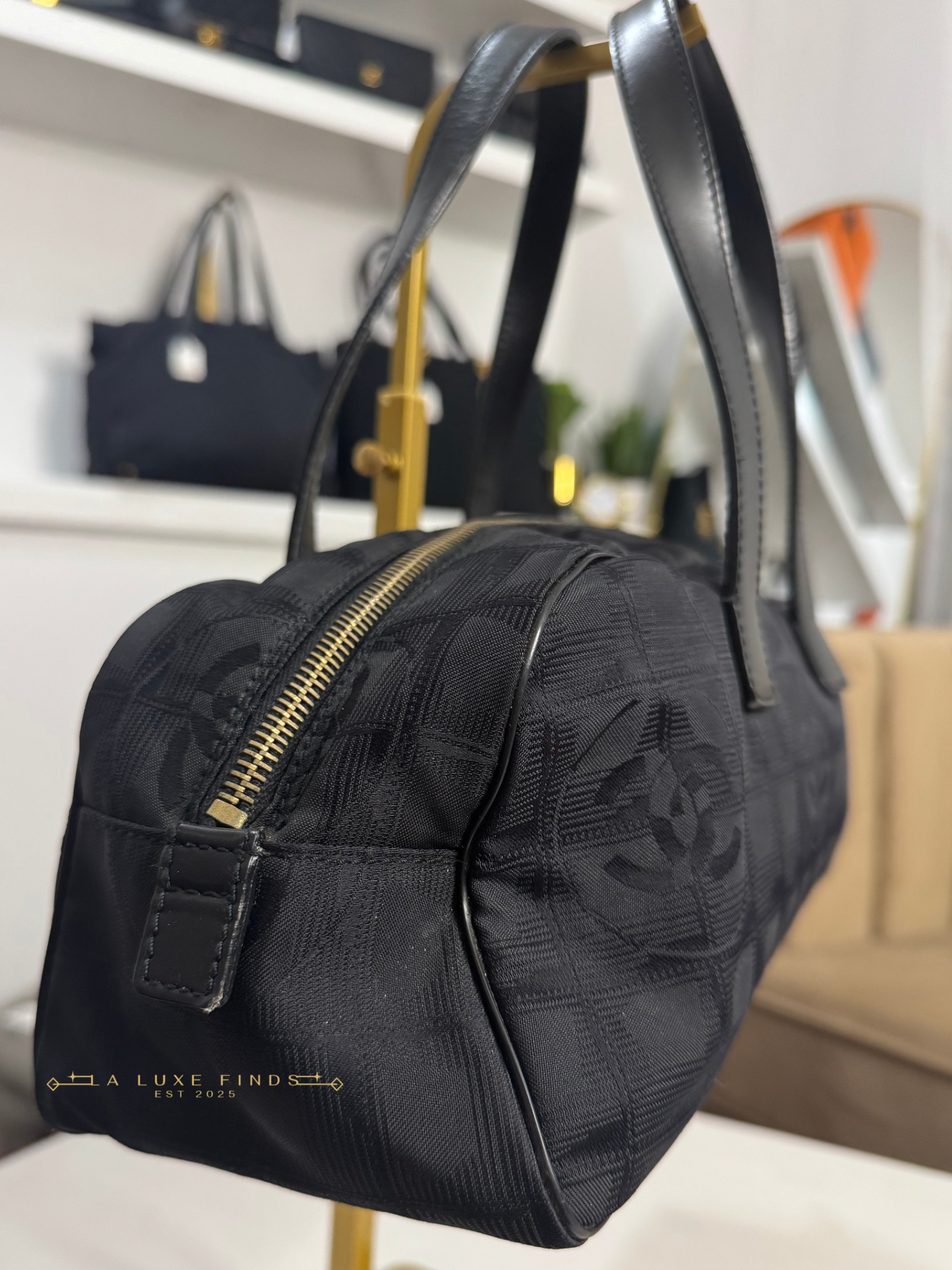 CHANEL Travel Line Boston Bag