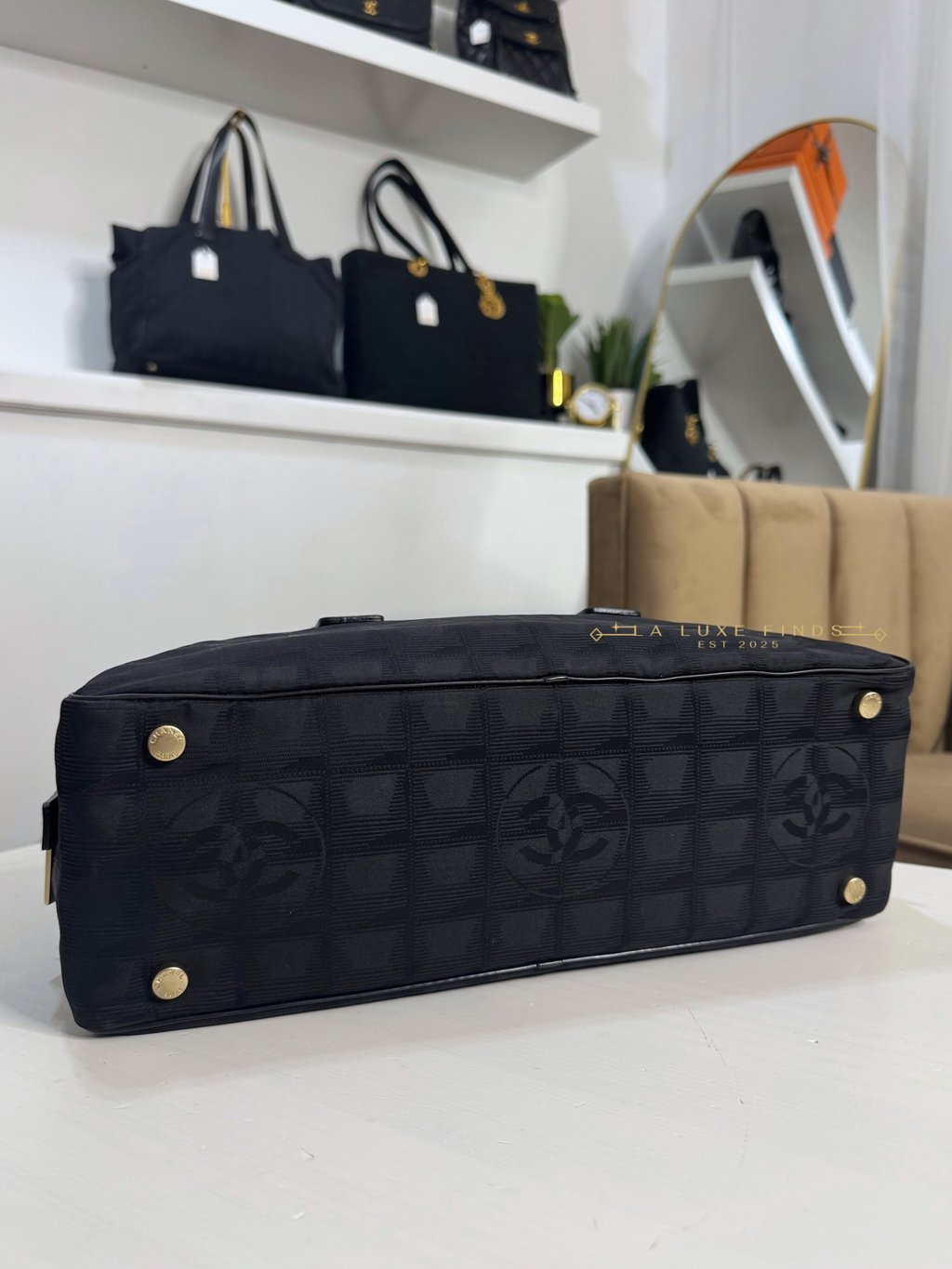 CHANEL Travel Line Boston Bag