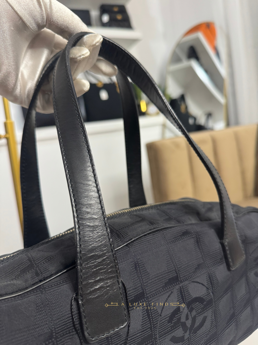 CHANEL Travel Line Boston Bag