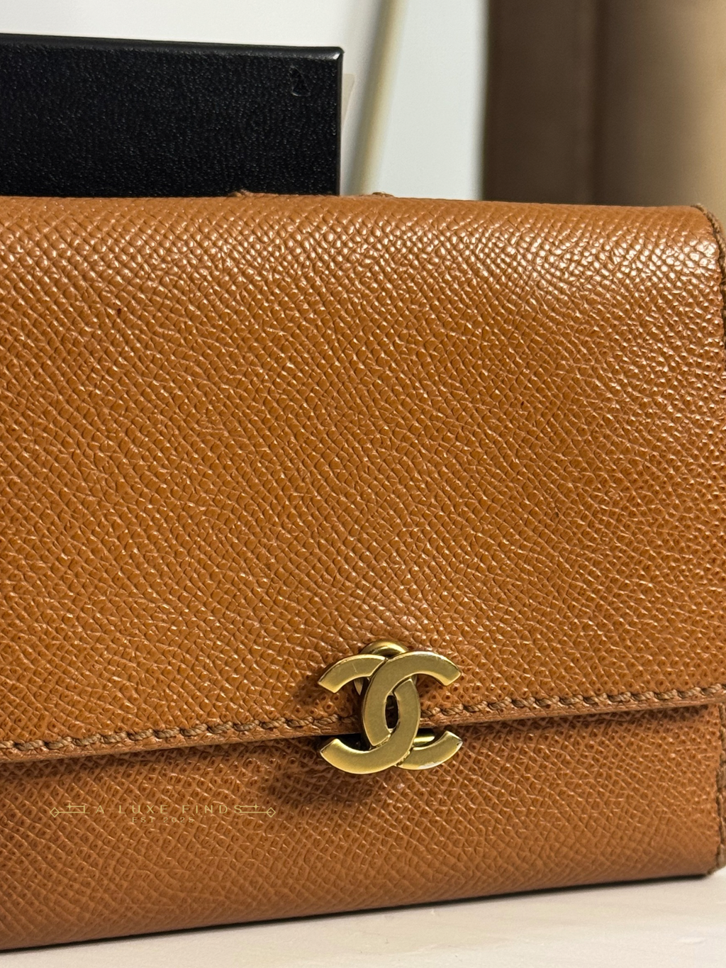 CHANEL CC Caviar Compact Wallet