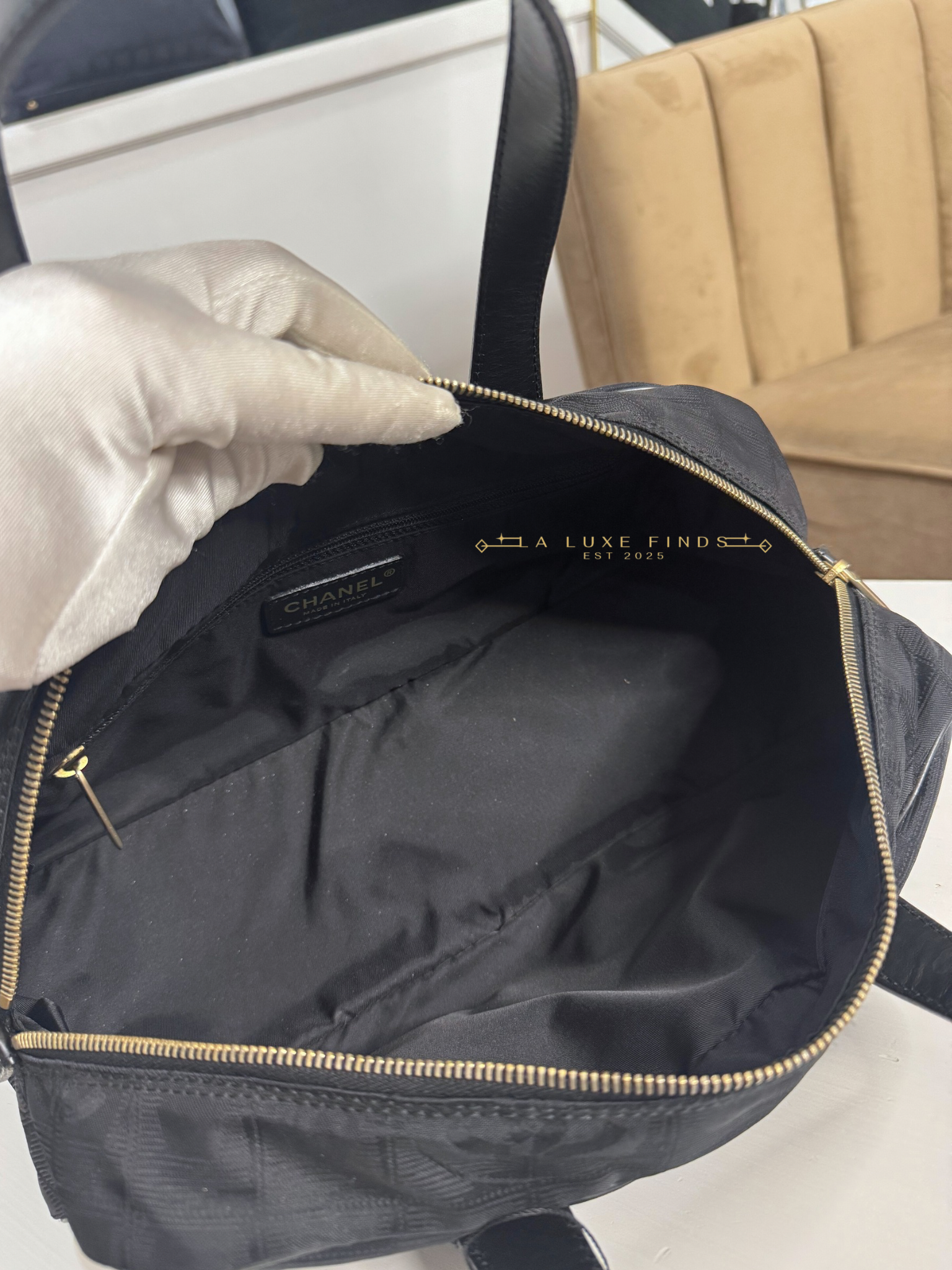 CHANEL Travel Line Boston Bag