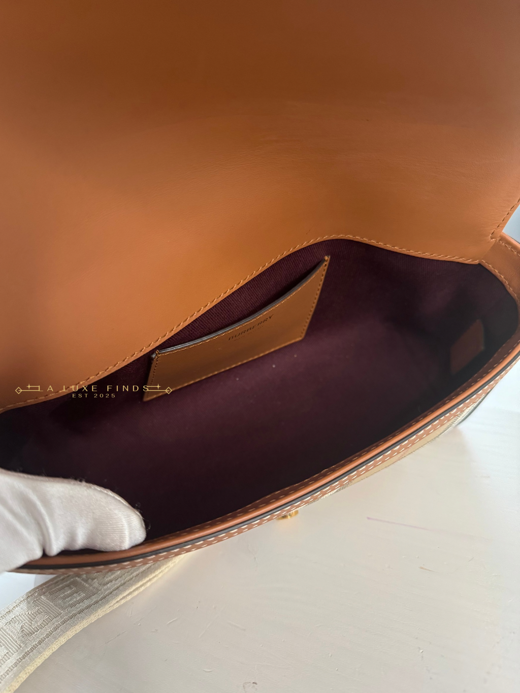 BURBERRY Top Handle Note Bag