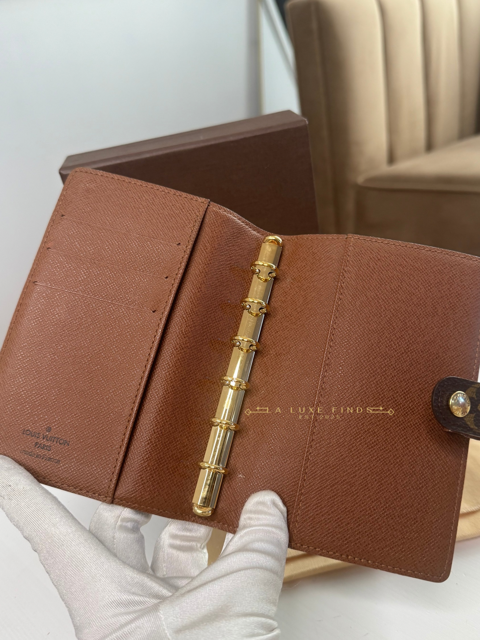 LOUIS VUITTON Monogram Agenda PM Cover