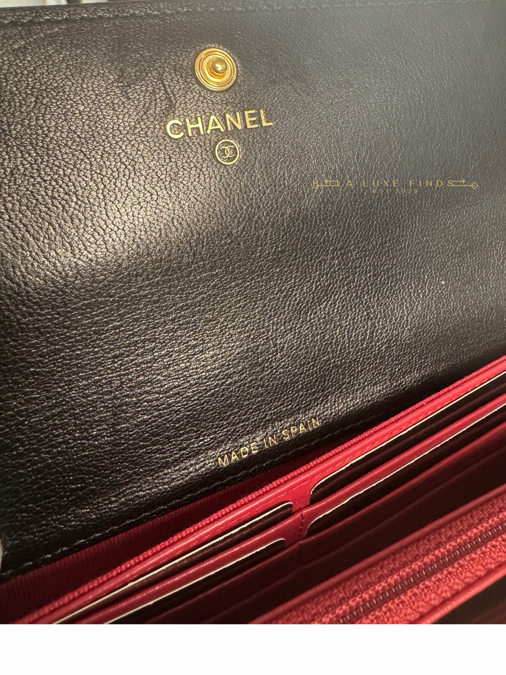 CHANEL 19 Lambskin Long Wallet