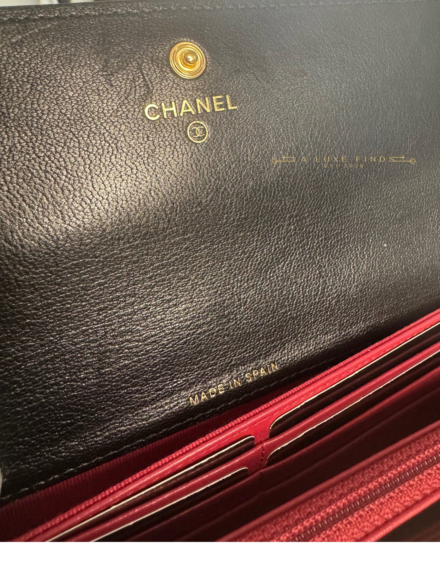CHANEL 19 Lambskin Long Wallet