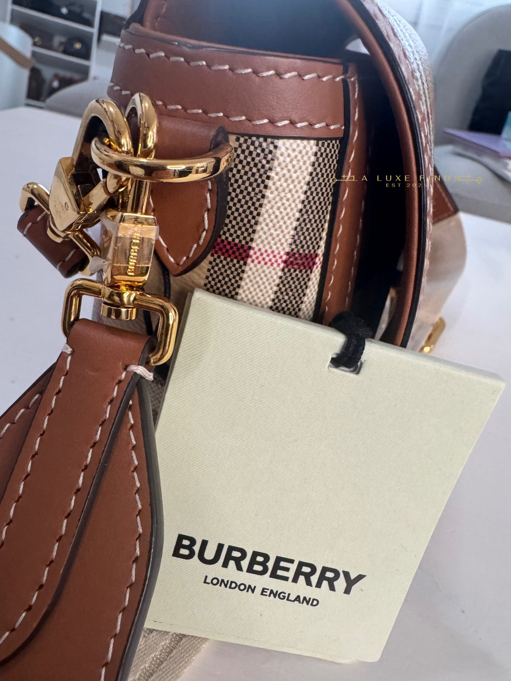 BURBERRY Top Handle Note Bag