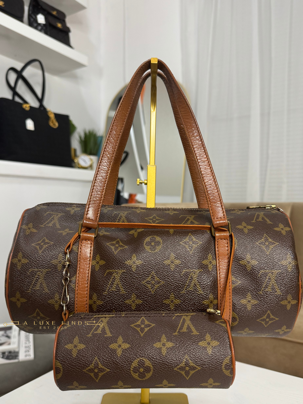 LOUIS VUITTON Papillon with Pouch
