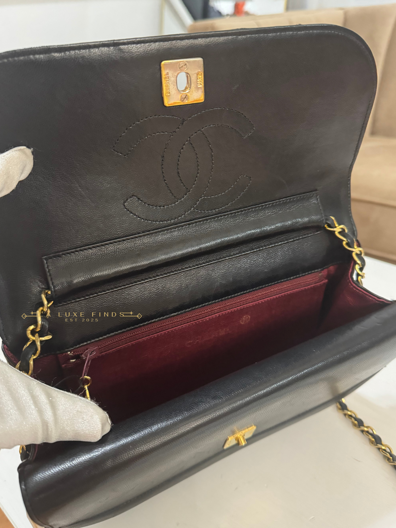 CHANEL Half Moon Double Flap