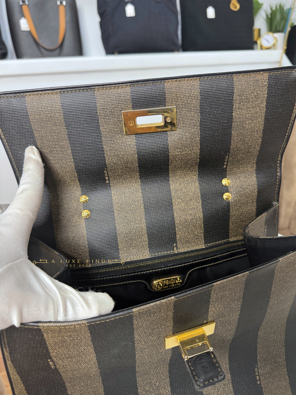 FENDI Pequin 2-Way Bag