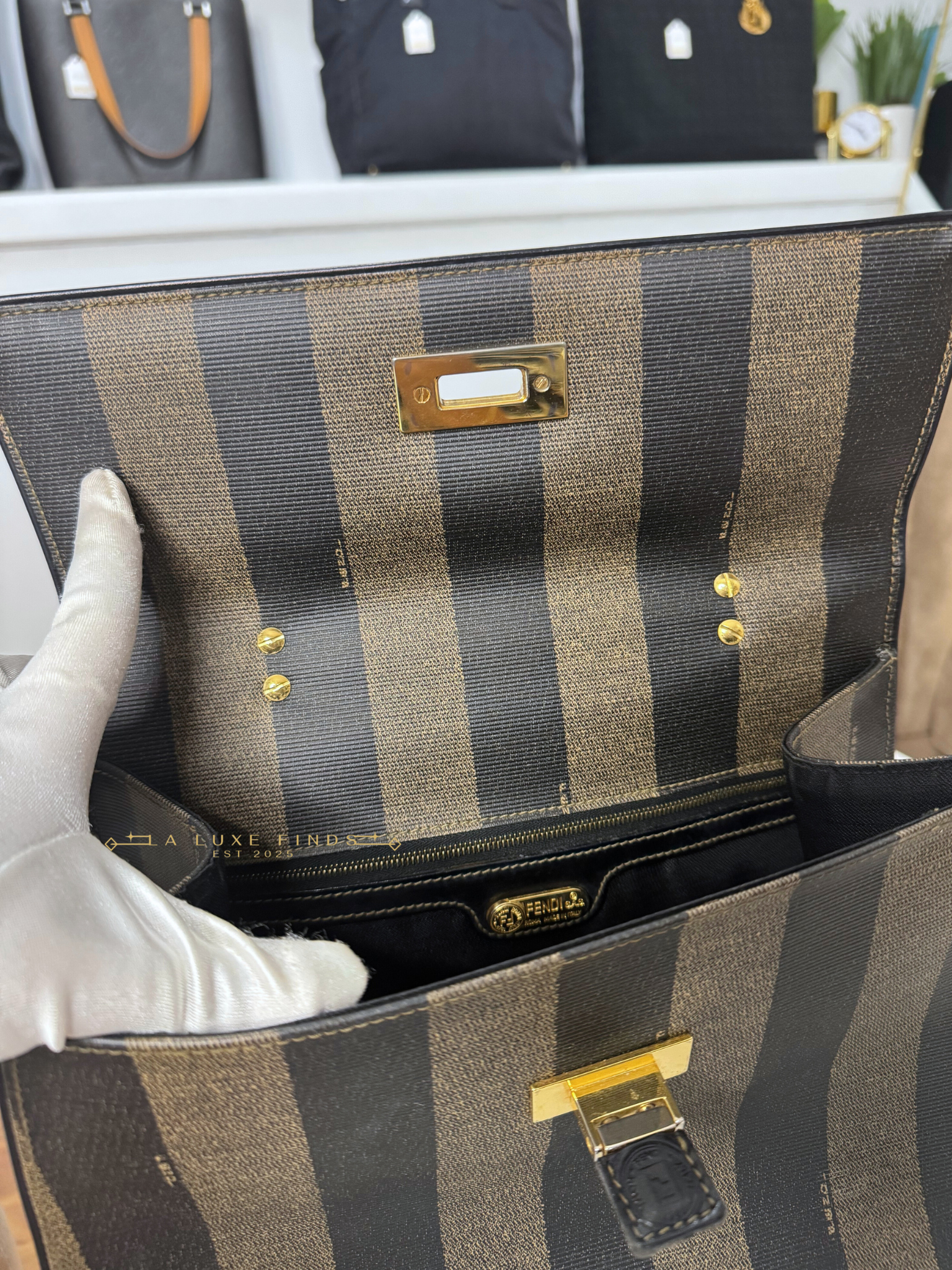 FENDI Pequin 2-Way Bag