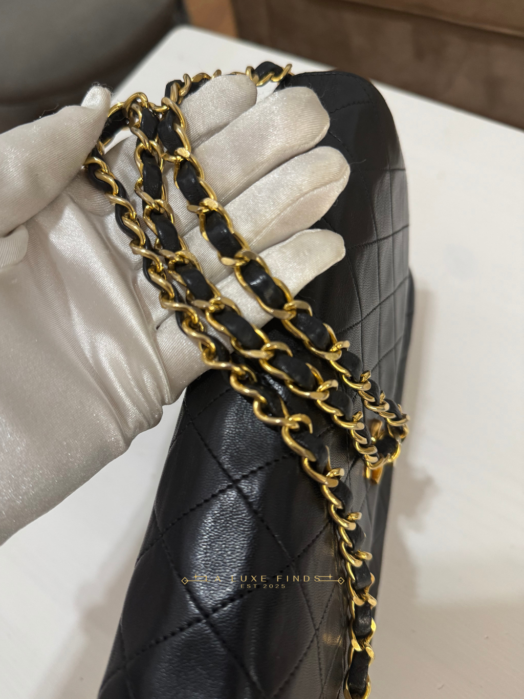 CHANEL Half Moon Double Flap