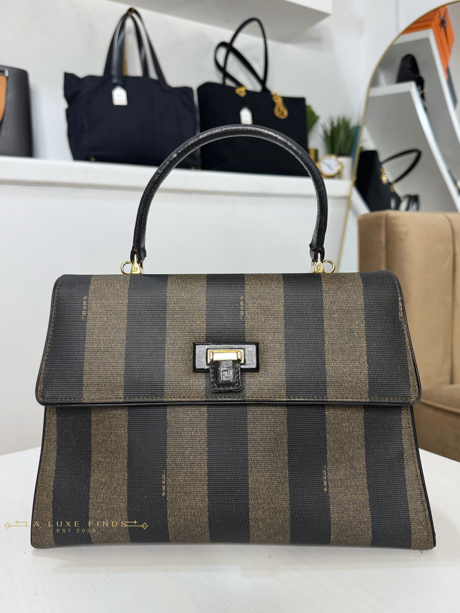 FENDI Pequin 2-Way Bag