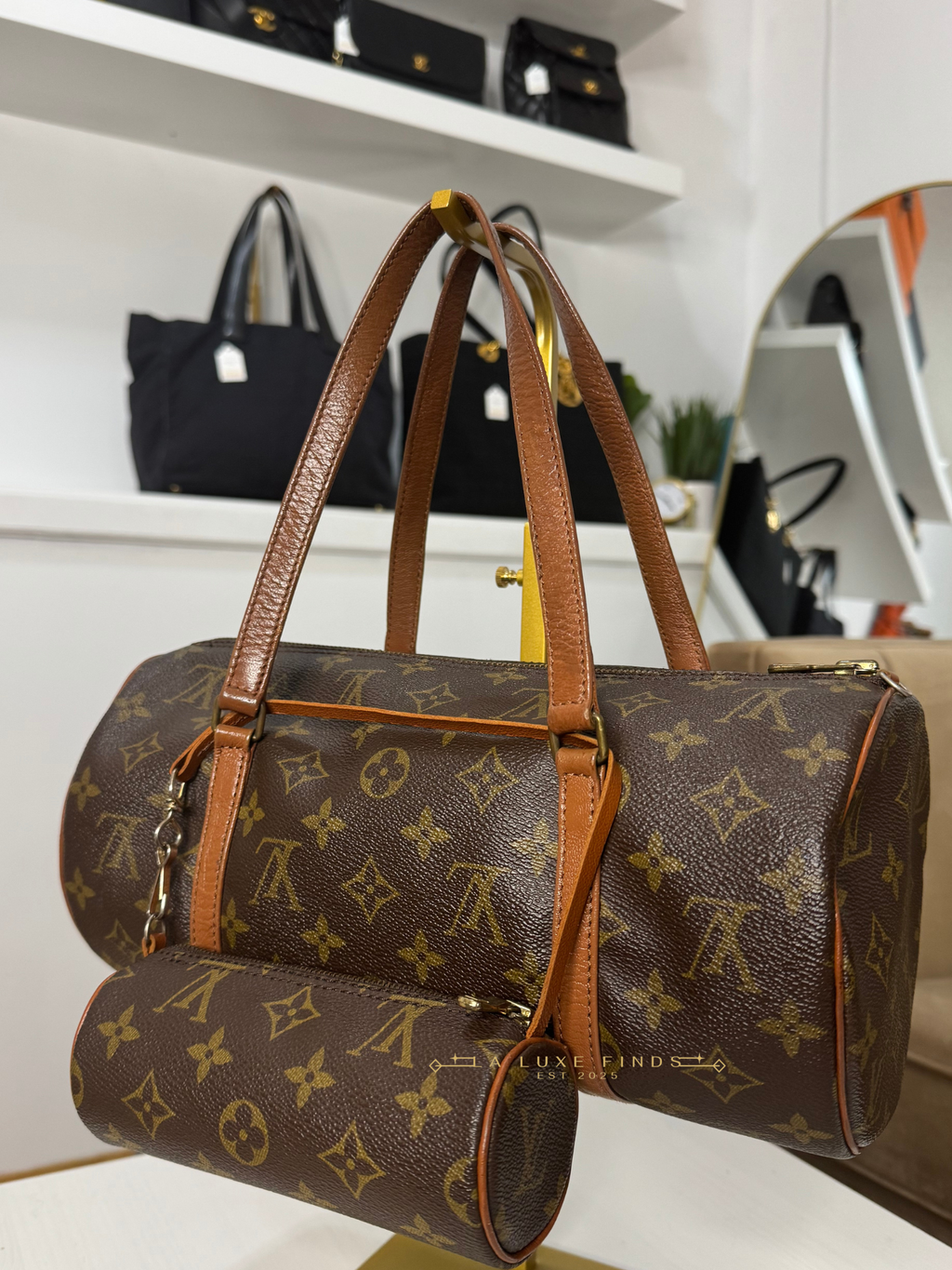 LOUIS VUITTON Papillon with Pouch