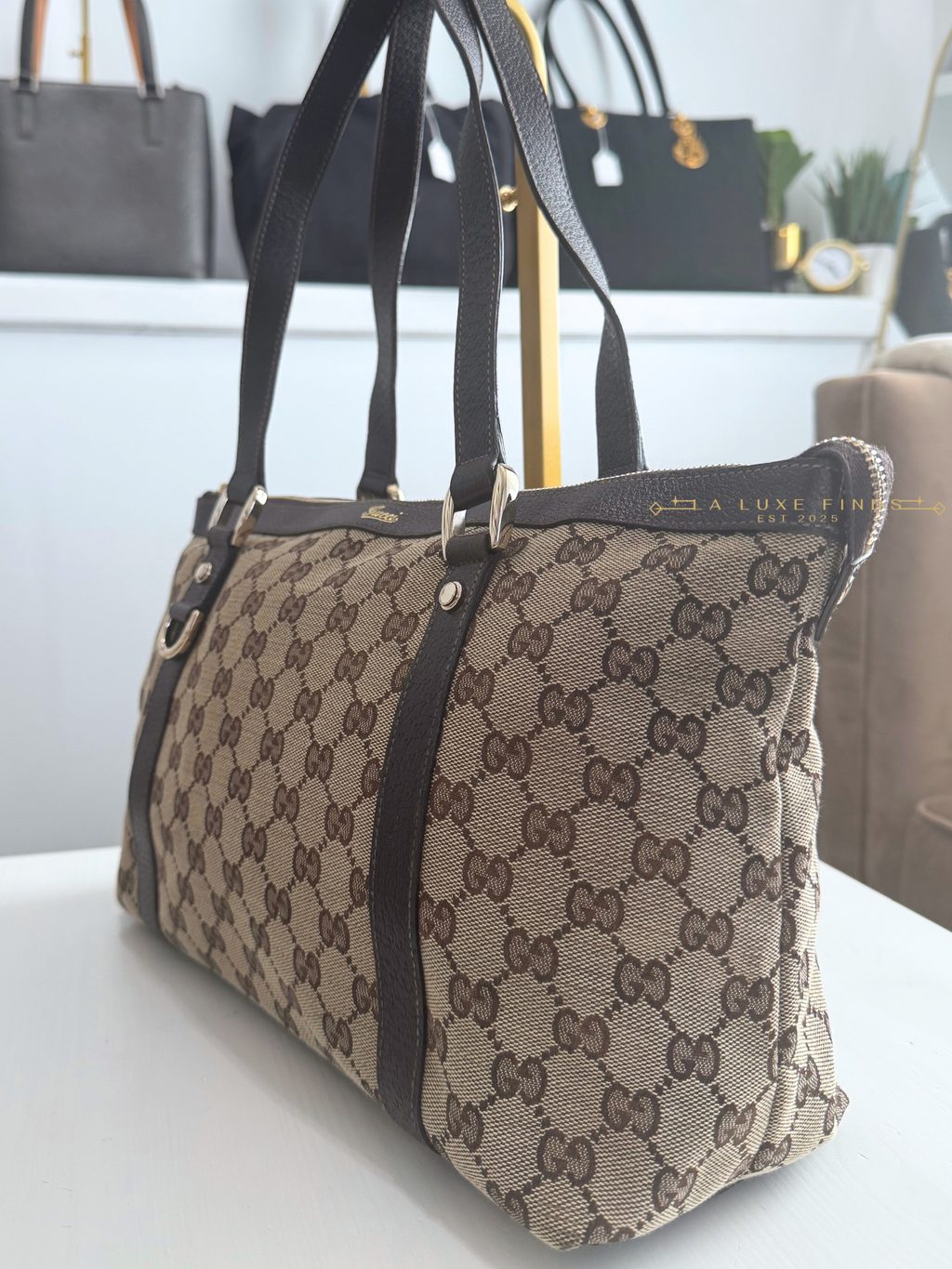 GUCCI GG Canvas Abbey Tote