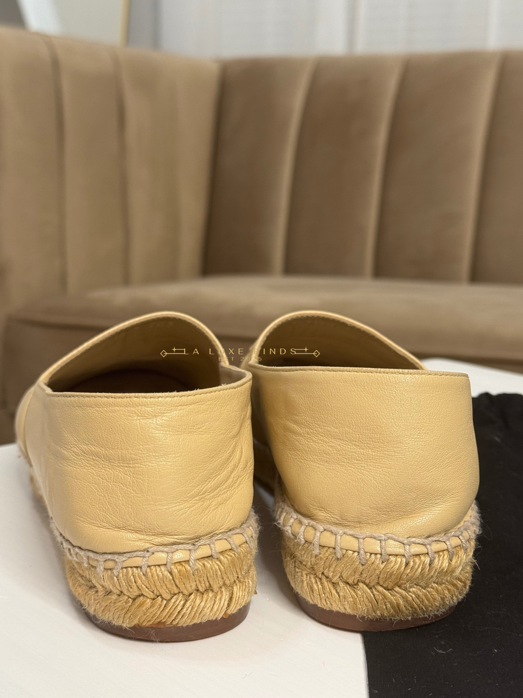 CHANEL CC Lambskin Espadrilles