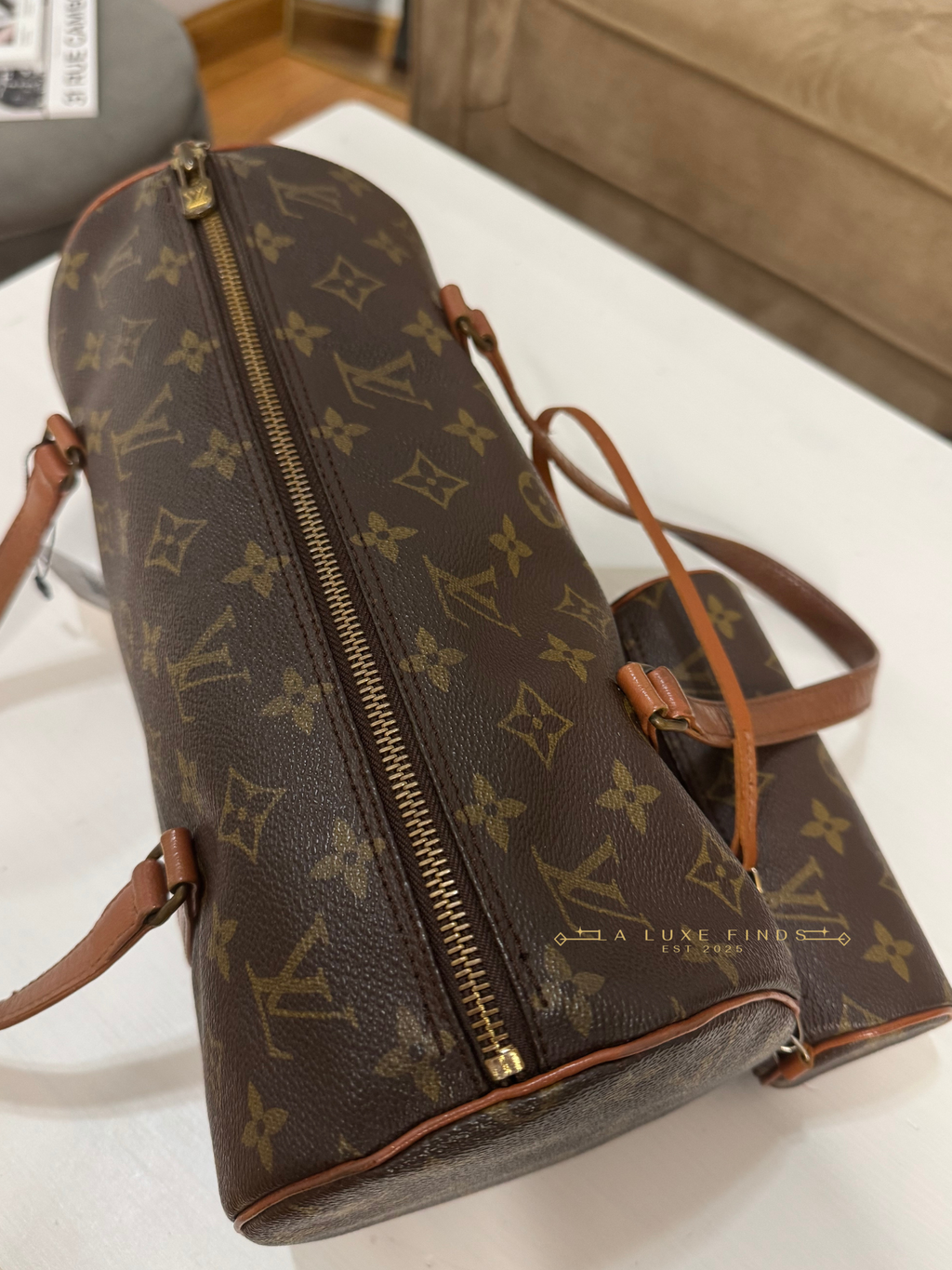 LOUIS VUITTON Papillon with Pouch