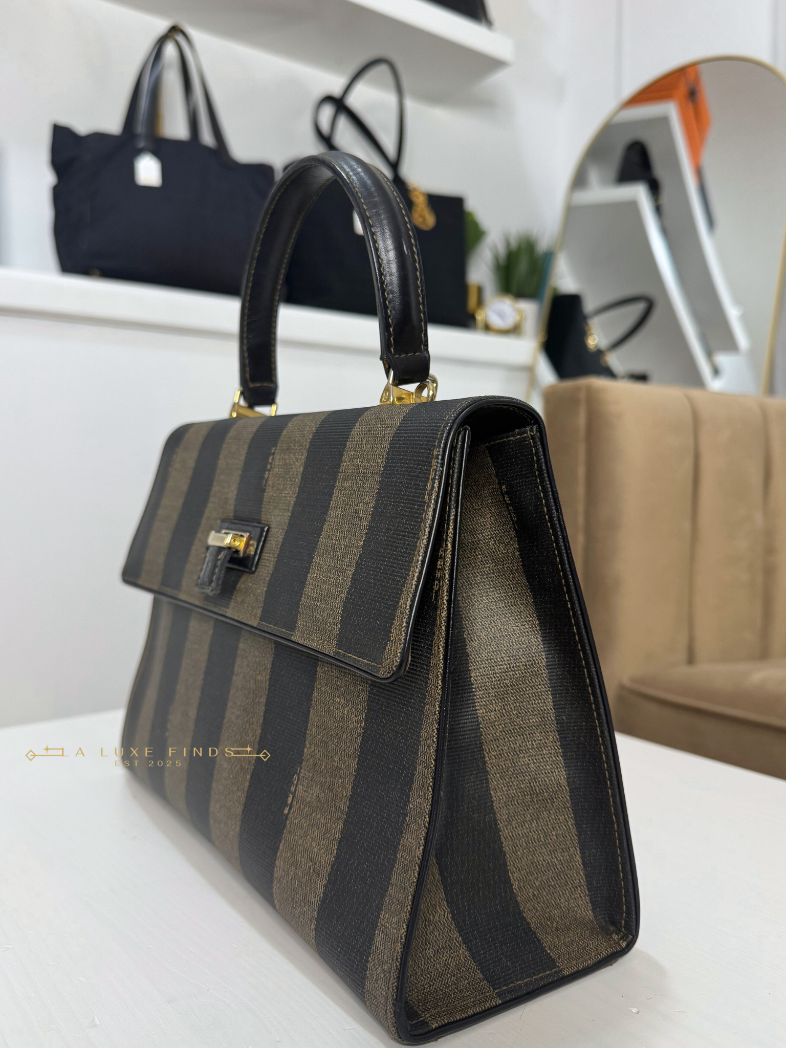 FENDI Pequin 2-Way Bag