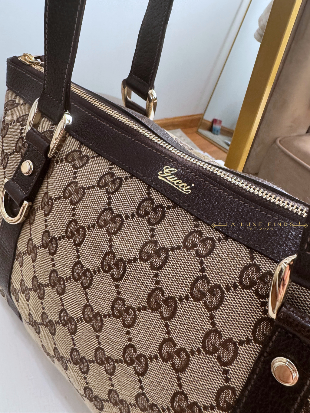 GUCCI GG Canvas Abbey Tote