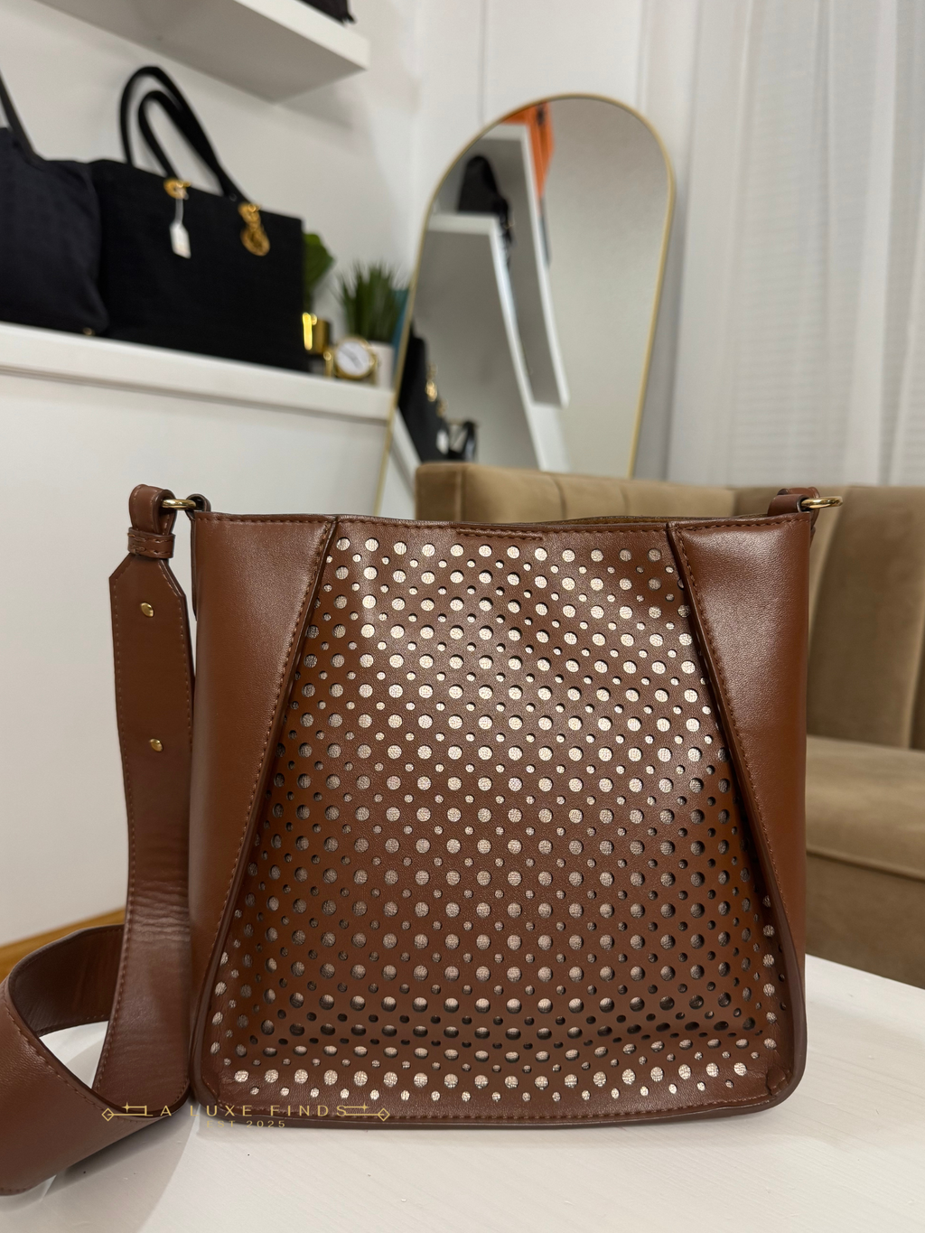 STELLA MCCARTNEY Laser Cut Mini Crossbody