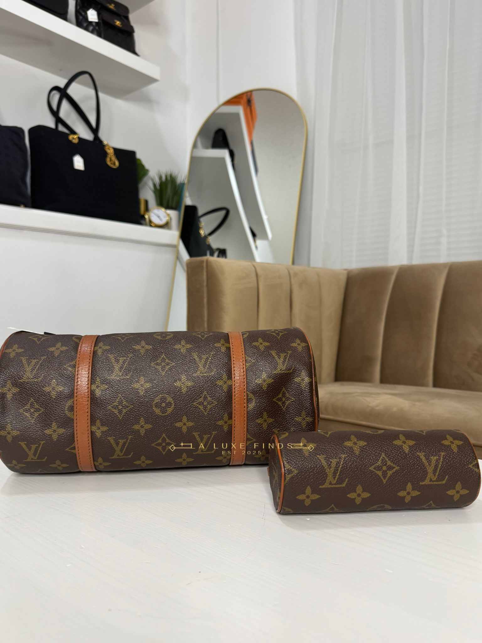 LOUIS VUITTON Papillon with Pouch