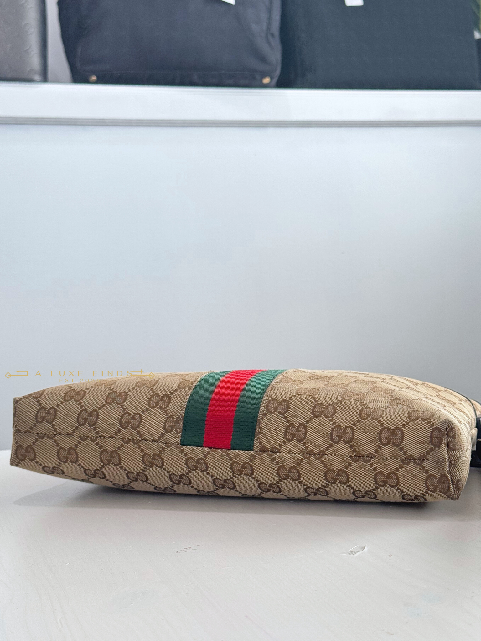 GUCCI GG Canvas Sherry Line Crossbody
