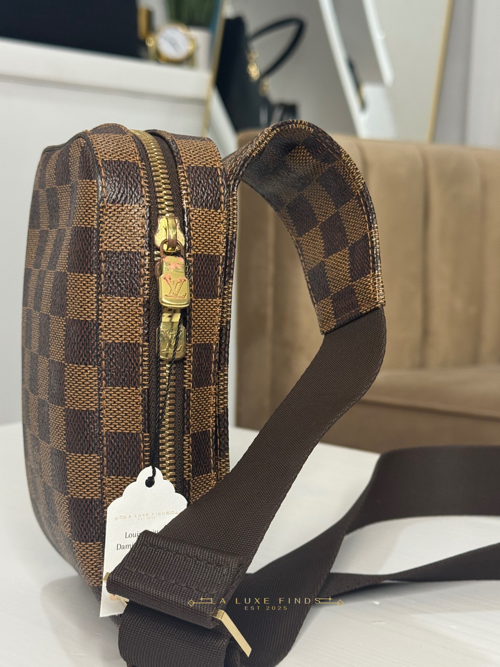 LOUIS VUITTON Geronimo Damier Ebene