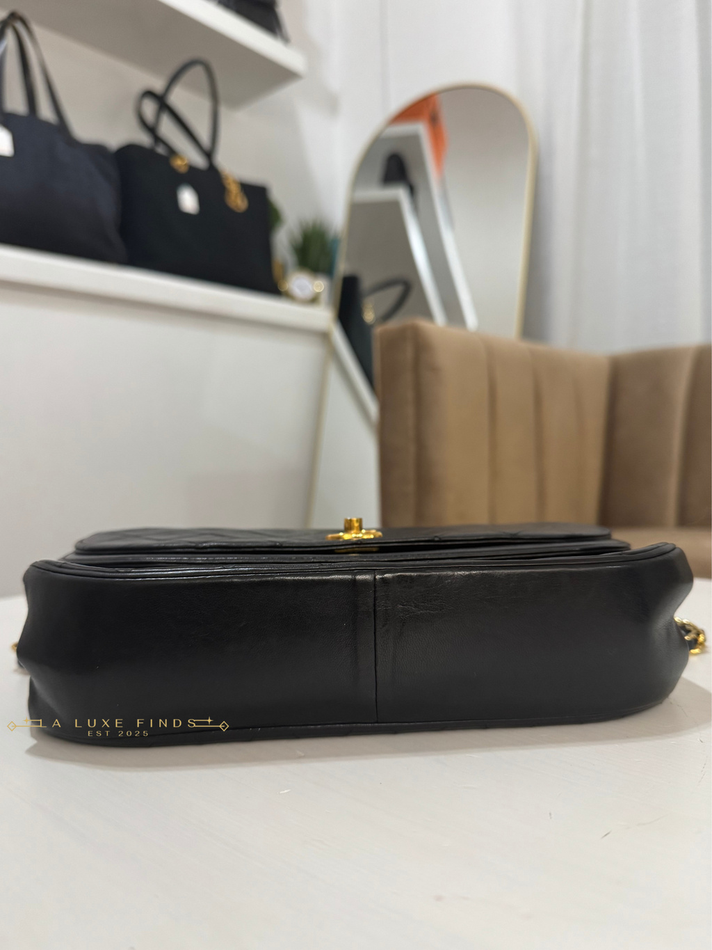 CHANEL Half Moon Double Flap
