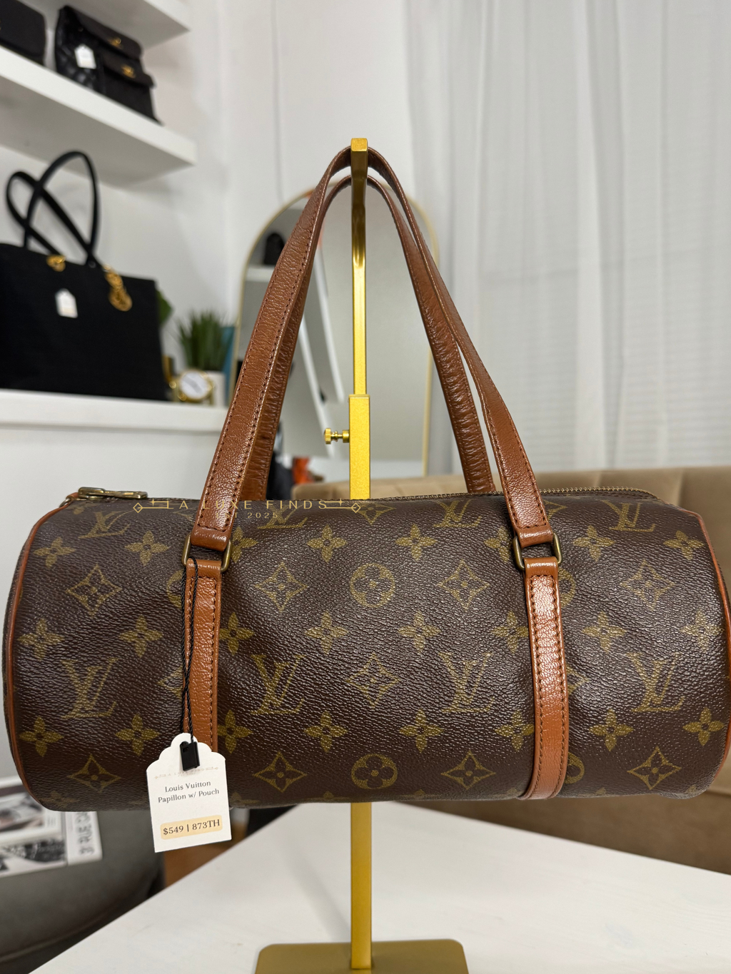 LOUIS VUITTON Papillon with Pouch