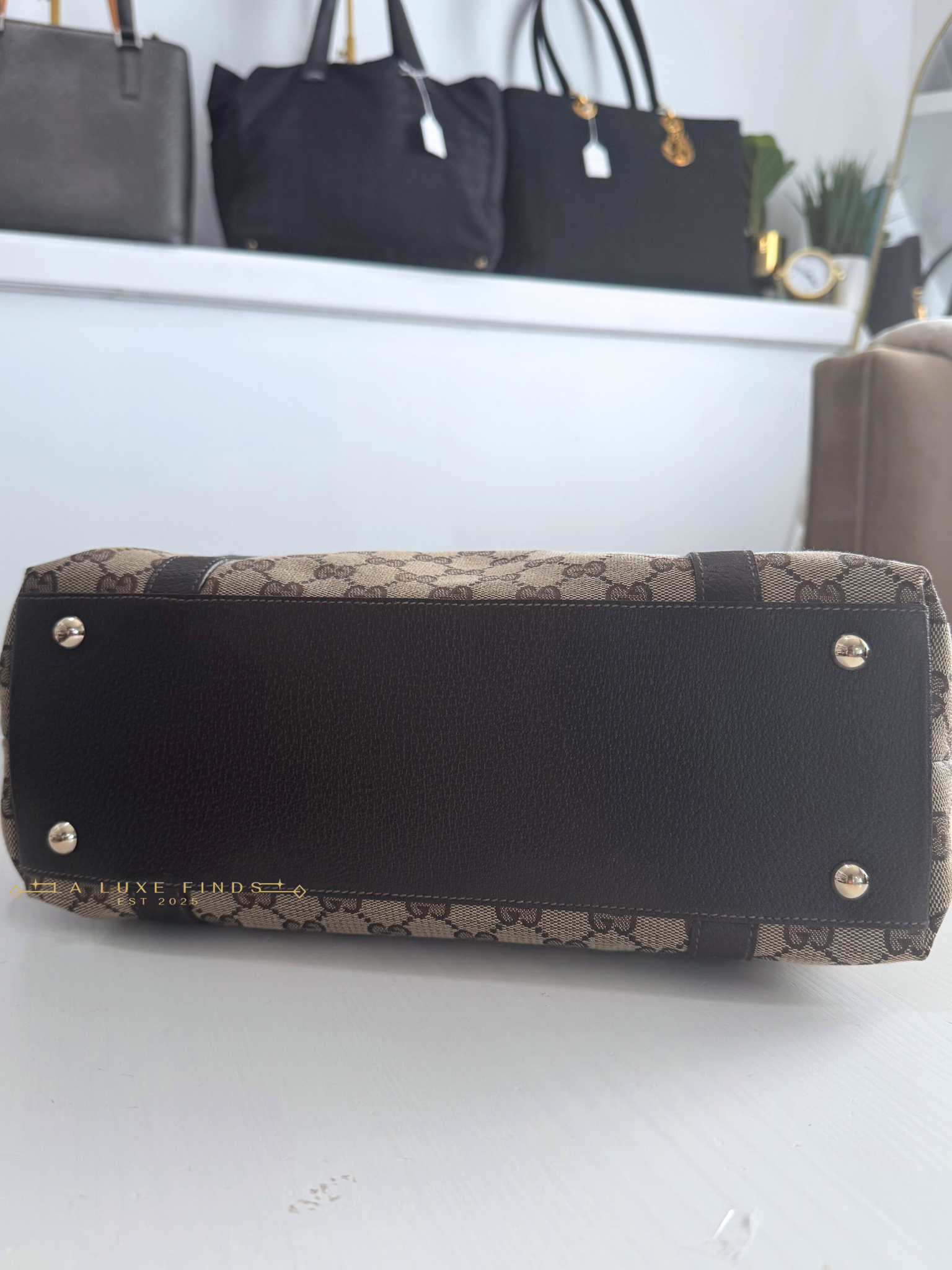 GUCCI GG Canvas Abbey Tote