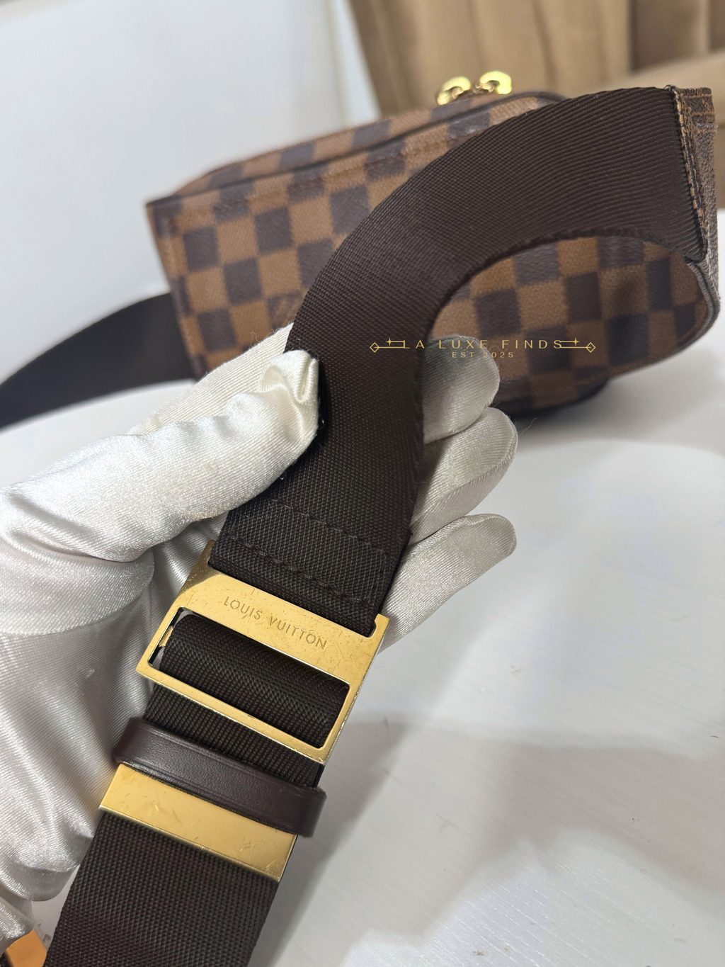 LOUIS VUITTON Geronimo Damier Ebene
