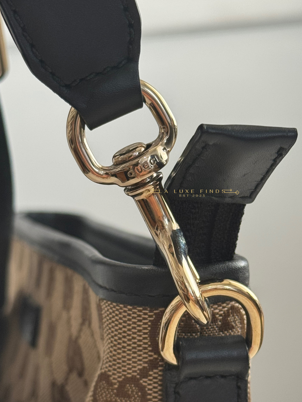 GUCCI GG Canvas Sherry Line Crossbody