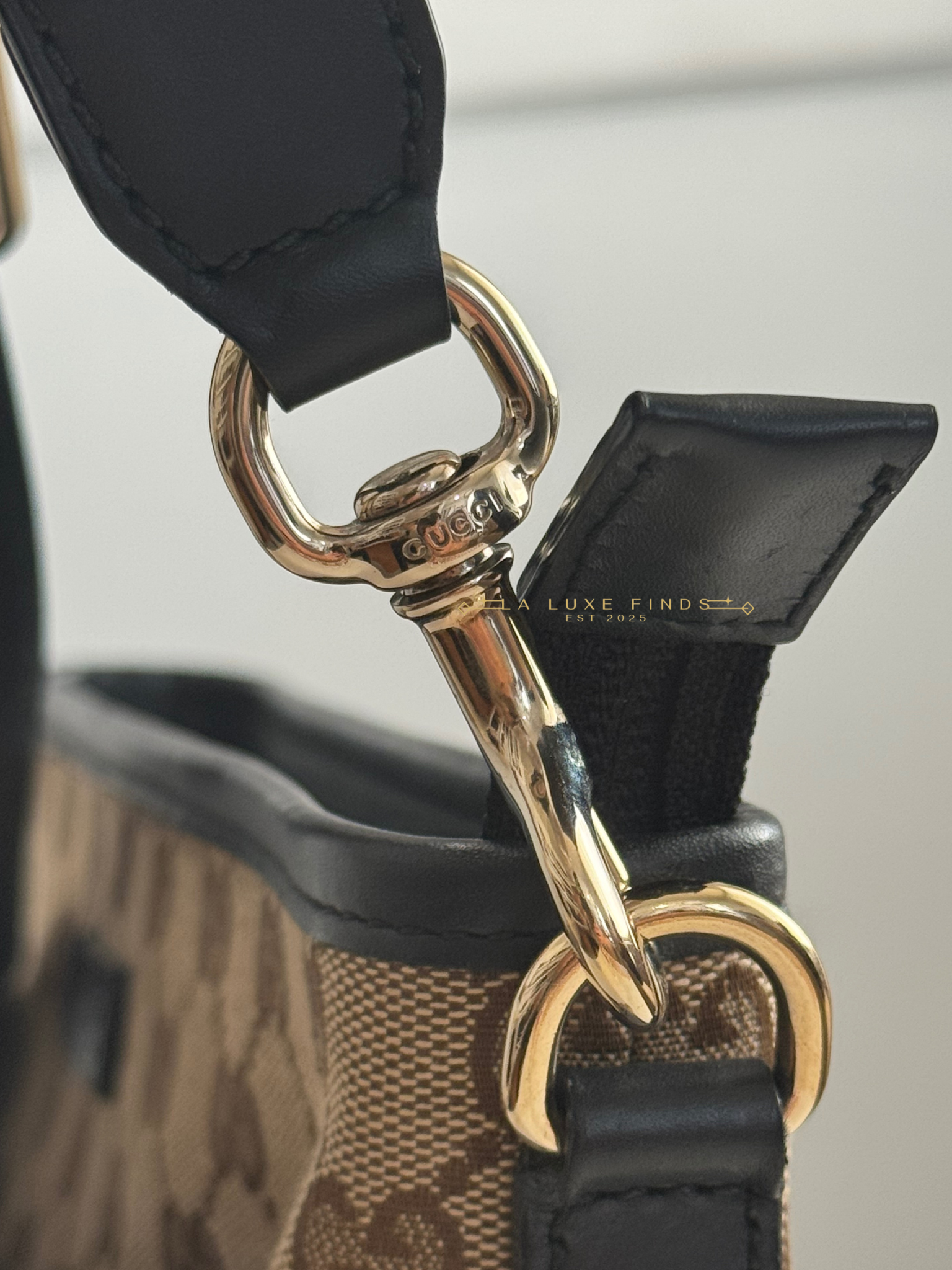 GUCCI GG Canvas Sherry Line Crossbody